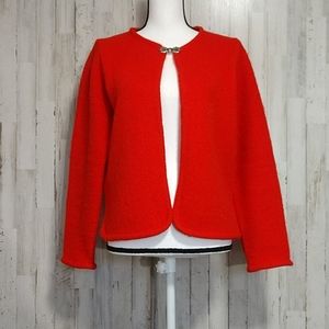 Robert Mackie Red Wool Cardigan